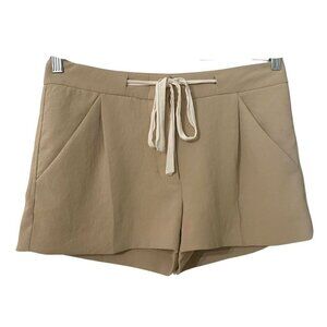 ARITZIA WILFRED EXERGUE DRAWSTRING MINI SHORT IN BEIGE - 4